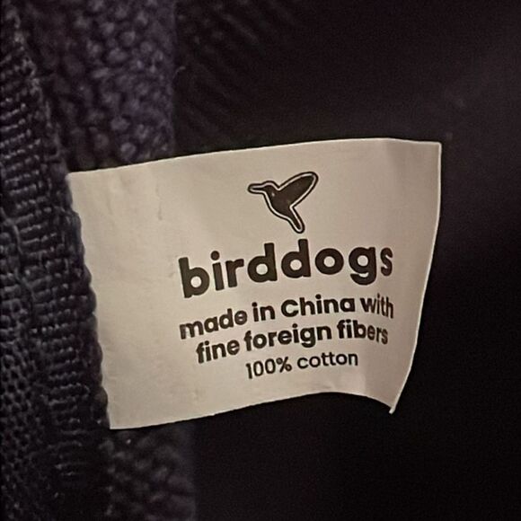 Birddogs Navy Blue Cotton Canvas Gym Duffle Bag 16x11 Preppy Travel - Picture 2 of 11